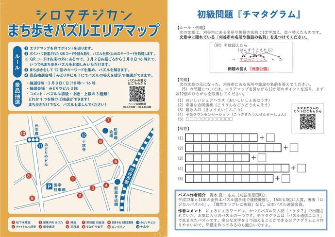 エリアマップ表面