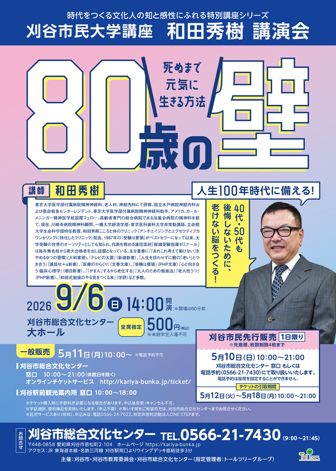 市民大学講座(和田秀樹)