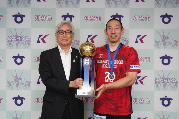 ブレイヴキングス刈谷表敬訪問